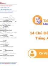 14 Chủ Đề Từ Vựng Tiếng Anh Cô Mai Phương PDF